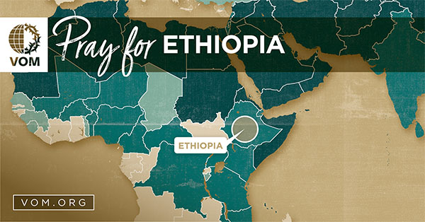 Map of Ethiopia's location
