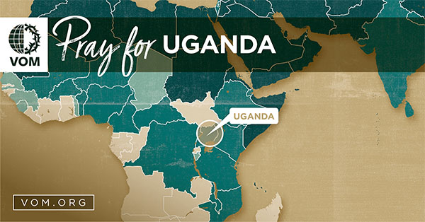 Map of Uganda's location